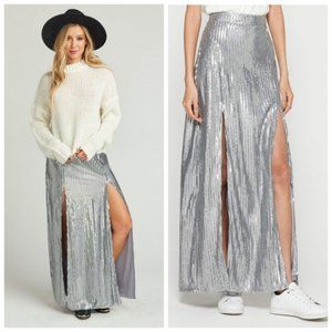 RESERVED! Show Me Your Mumu Sequin Mick Slit Skirt